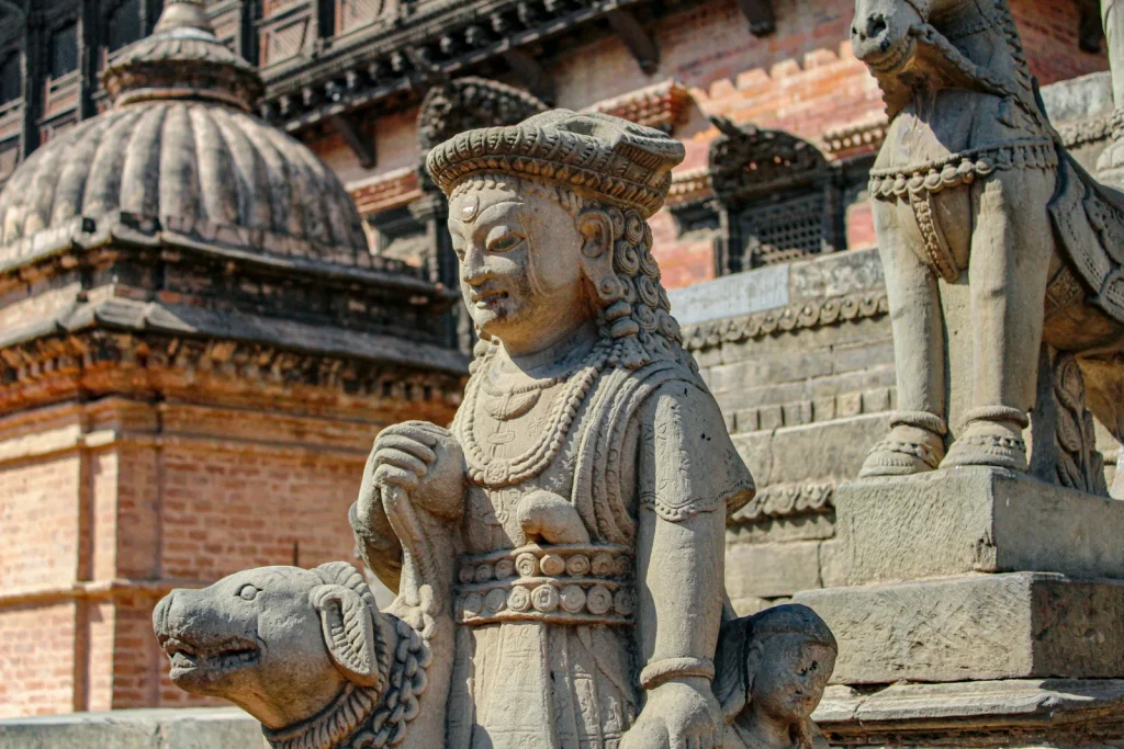 Stone statue at Bhaktapur Durbar Square