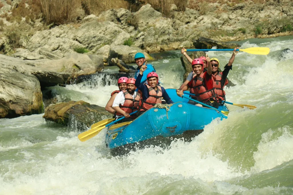 Rafting on the Trishuli river