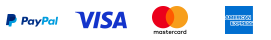 We accept Visa, Mastercard, American Express and PayPal